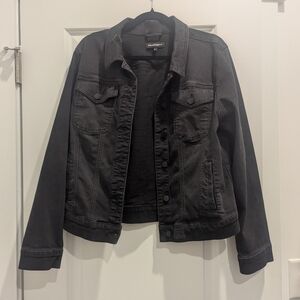 Prosperity Stretch Black Denim Jacket